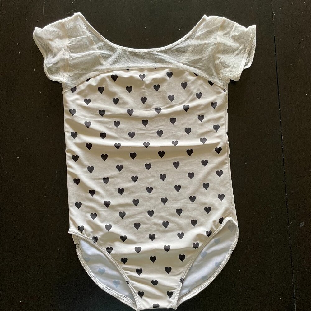 Heart cap sleeve leotard Adult S
